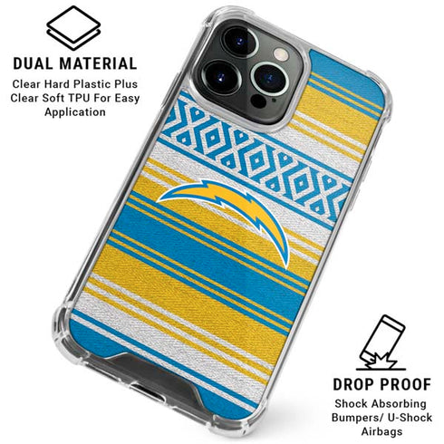 NFL Los Angeles Chargers Trailblazer iPhone 16 Pro Clear Case
