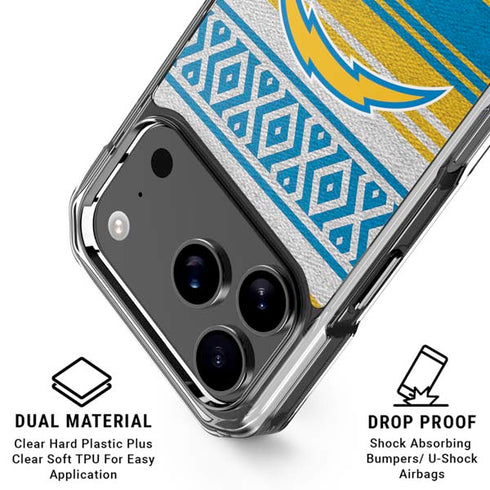 NFL Los Angeles Chargers Trailblazer iPhone 18 Pro Clear Case