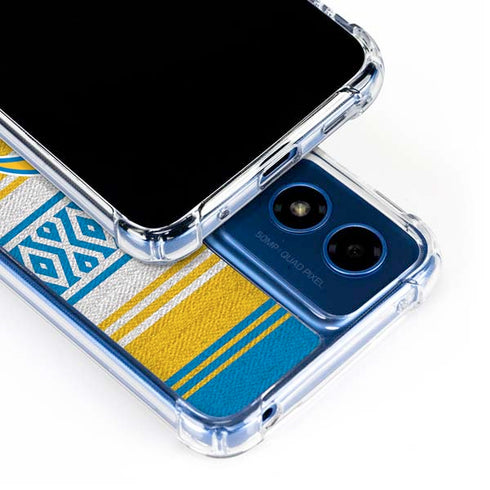 NFL Los Angeles Chargers Trailblazer Moto G 5G (2024) Clear Case