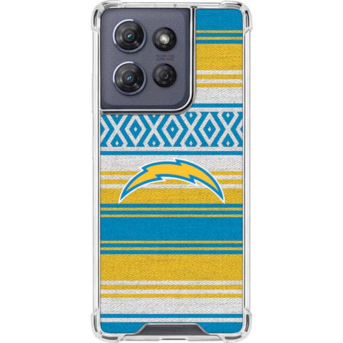 NFL Los Angeles Chargers Trailblazer Moto G Power 5G (2025) Clear Case