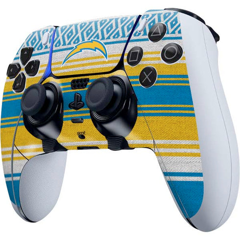 NFL Los Angeles Chargers Trailblazer PS5 DualSense Edge Pro Controller Skin