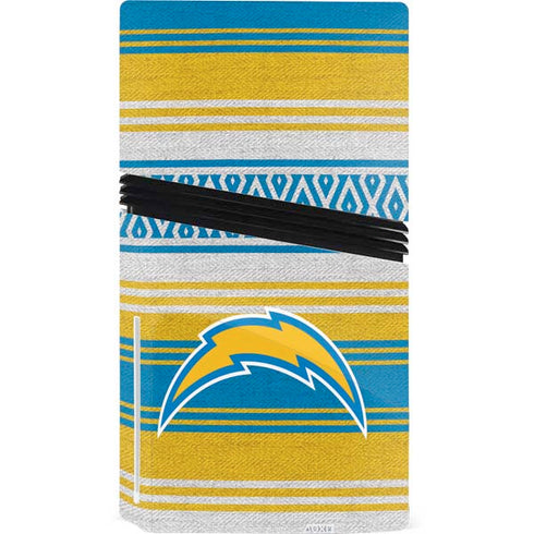 NFL Los Angeles Chargers Trailblazer PS5 Pro Disk Console Skin