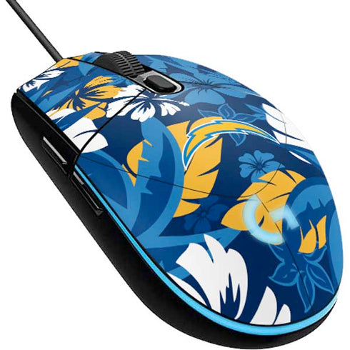 NFL Los Angeles Chargers Tropical Print G203 Prodigy RGB Wired Gaming Mouse Skin
