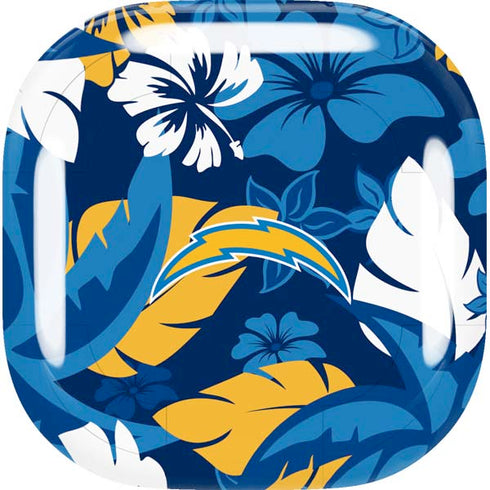 NFL Los Angeles Chargers Tropical Print Galaxy Buds Live Skin