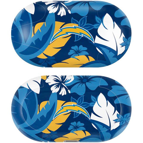 NFL Los Angeles Chargers Tropical Print Galaxy Buds Plus Skin