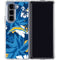 NFL Los Angeles Chargers Tropical Print Galaxy Z Fold5 5G Clear Case
