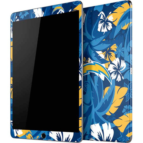 NFL Los Angeles Chargers Tropical Print iPad Skins