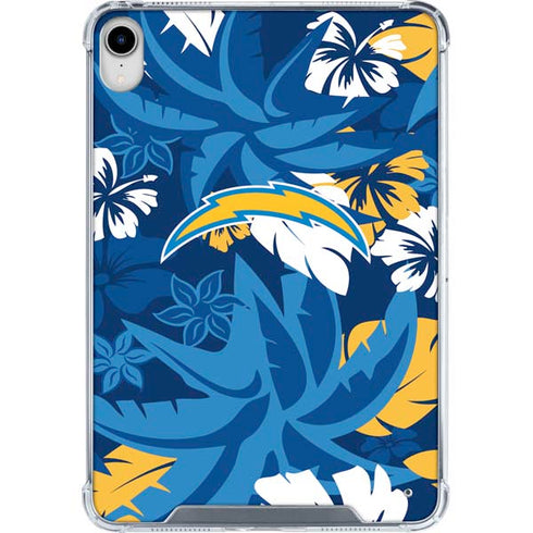 NFL Los Angeles Chargers Tropical Print iPad 11th Gen (2025) Clear Case