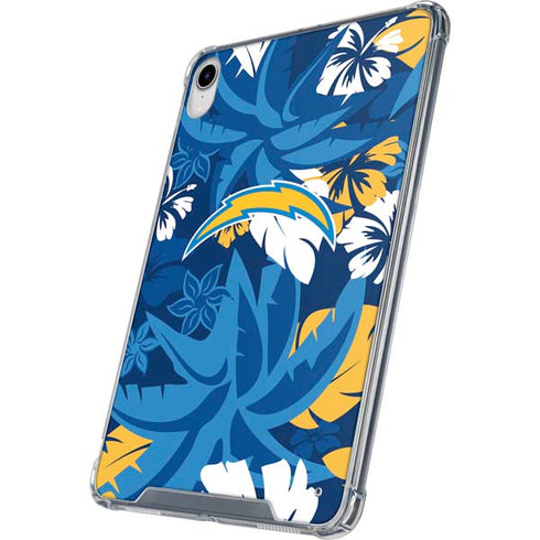 NFL Los Angeles Chargers Tropical Print iPad 11th Gen (2025) Clear Case