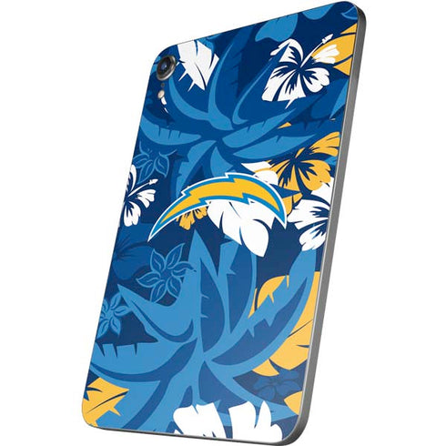 NFL Los Angeles Chargers Tropical Print Apple iPad Mini Skin