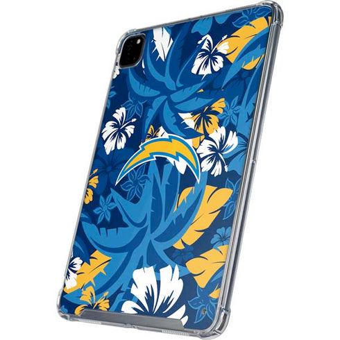 NFL Los Angeles Chargers Tropical Print iPad Cases