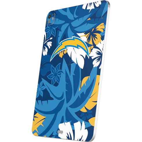 NFL Los Angeles Chargers Tropical Print iPad Pro 13in M4 (2024) Skin