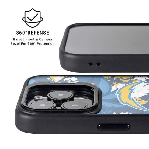 NFL Los Angeles Chargers Tropical Print iPhone 13 Pro Kickstand Case