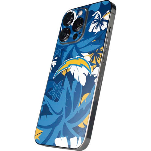 NFL Los Angeles Chargers Tropical Print iPhone 15 Pro Max Skin