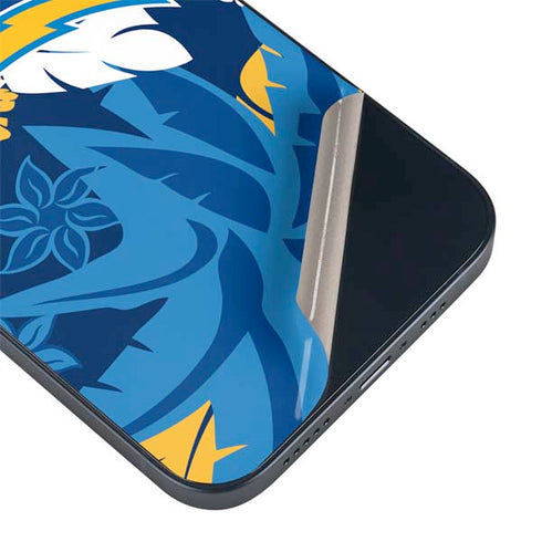 NFL Los Angeles Chargers Tropical Print iPhone 15 Skin