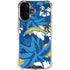 NFL Los Angeles Chargers Tropical Print iPhone 16 Plus Clear Case