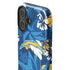 NFL Los Angeles Chargers Tropical Print iPhone 16 Plus Impact Case