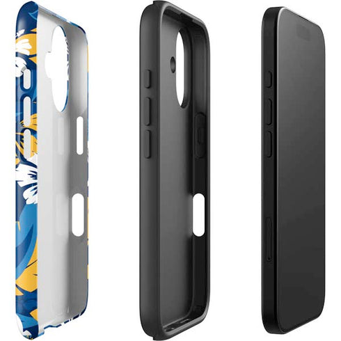 NFL Los Angeles Chargers Tropical Print iPhone 16 Plus Impact Case