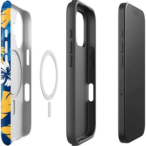 NFL Los Angeles Chargers Tropical Print iPhone 16 Plus Magsafe Impact Case