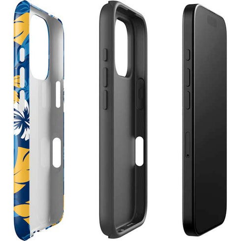 NFL Los Angeles Chargers Tropical Print iPhone 16 Pro Max Impact Case