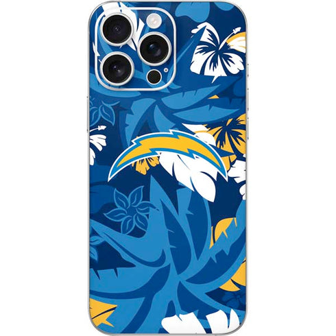 NFL Los Angeles Chargers Tropical Print iPhone 16 Pro Max Skin