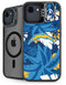 NFL Los Angeles Chargers Tropical Print iPhone 16e Kickstand Case