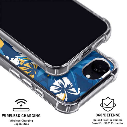 NFL Los Angeles Chargers Tropical Print iPhone 16e MagSafe Case