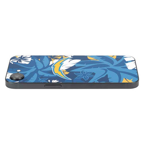 NFL Los Angeles Chargers Tropical Print iPhone 16e Skin