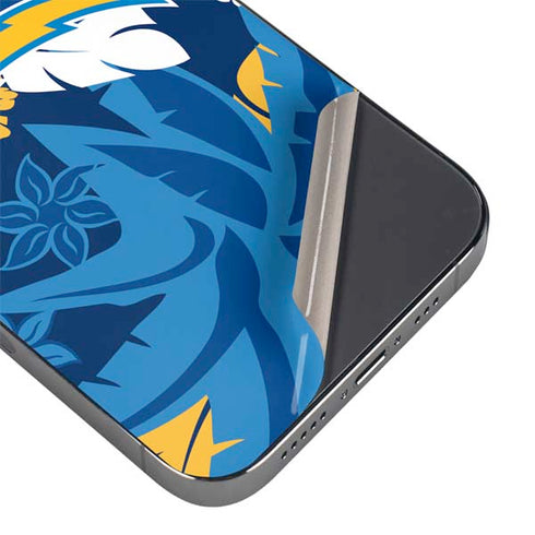 NFL Los Angeles Chargers Tropical Print iPhone 16e Skin