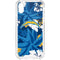 NFL Los Angeles Chargers Tropical Print iPhone XS Clear Case