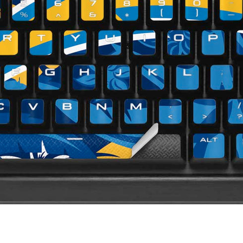 NFL Los Angeles Chargers Tropical Print K95 RGB PLATINUM Mechanical Gaming Keyboard Skin