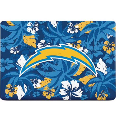 NFL Los Angeles Chargers Tropical Print MacBook Skins