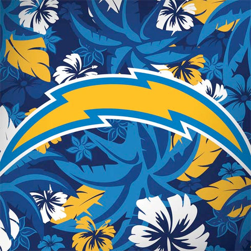 NFL Los Angeles Chargers Tropical Print MacBook Skins