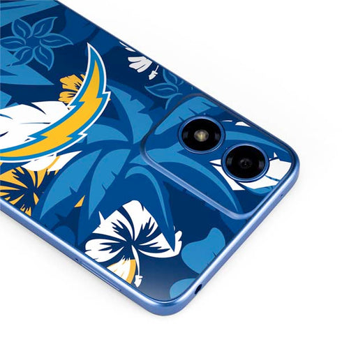 NFL Los Angeles Chargers Tropical Print Moto G Play 4G (2024) Skin