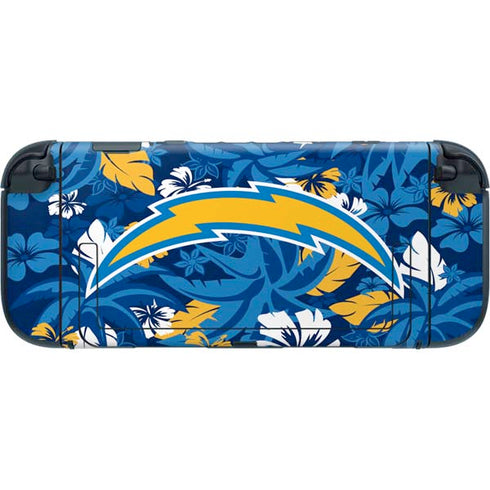 NFL Los Angeles Chargers Tropical Print Nintendo Switch 2 (2025) with Joy-Con Skin