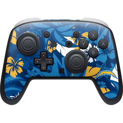NFL Los Angeles Chargers Tropical Print Nintendo Skins