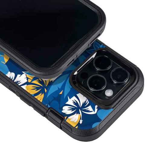 NFL Los Angeles Chargers Tropical Print Otterbox Defender iPhone Skin