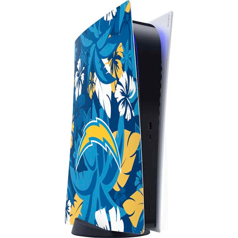 NFL Los Angeles Chargers Tropical Print PlayStation PS5 Skins