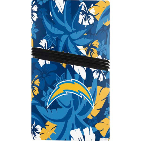 NFL Los Angeles Chargers Tropical Print PS5 Pro Bundle Skin