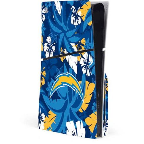 NFL Los Angeles Chargers Tropical Print PlayStation PS5 Skins