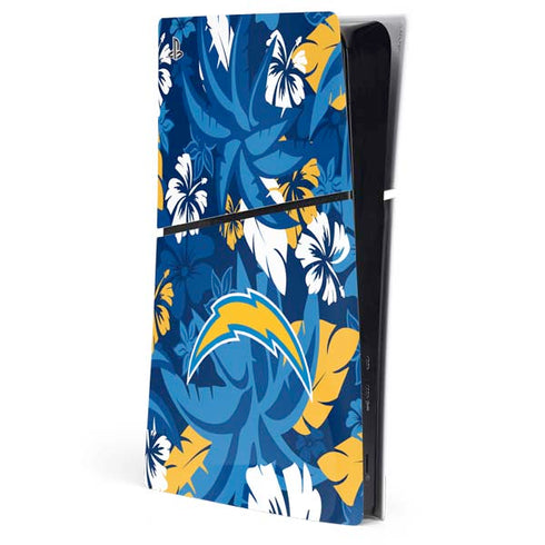 NFL Los Angeles Chargers Tropical Print PlayStation PS5 Skins