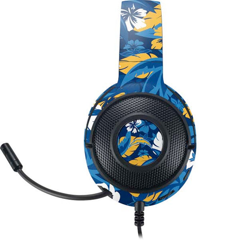 NFL Los Angeles Chargers Tropical Print Razer Kraken X Skin