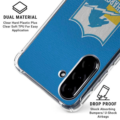 NFL Los Angeles Chargers Vintage Galaxy A36 5G Clear Case
