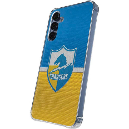 NFL Los Angeles Chargers Vintage Galaxy A55 5G Clear Case