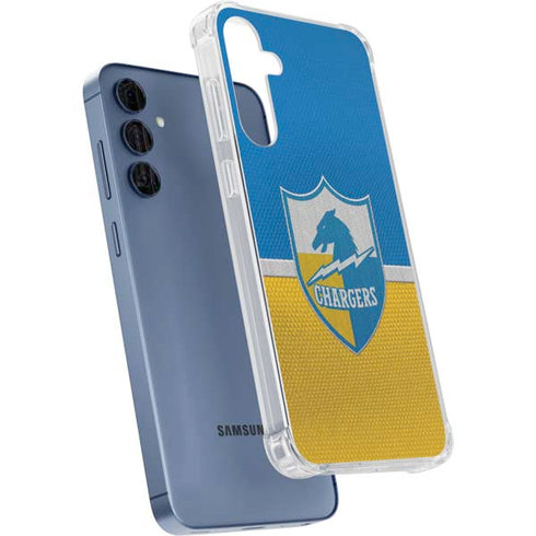 NFL Los Angeles Chargers Vintage Galaxy A55 5G Clear Case
