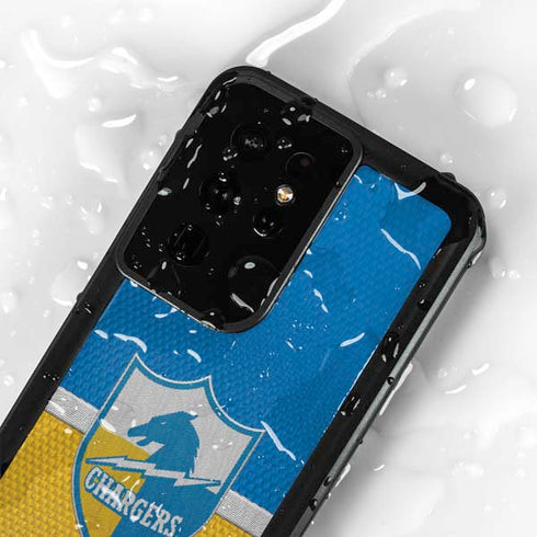 NFL Los Angeles Chargers Vintage Galaxy S24 Ultra Waterproof Case