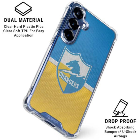 NFL Los Angeles Chargers Vintage Galaxy S25 Clear Case
