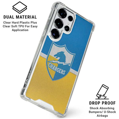 NFL Los Angeles Chargers Vintage Galaxy S25 Ultra Clear Case