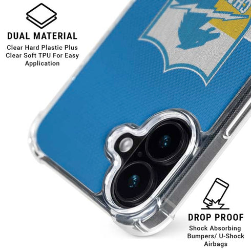 NFL Los Angeles Chargers Vintage iPhone 16 Clear Case