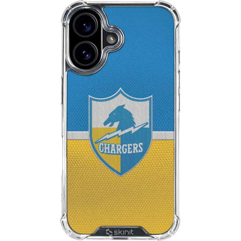 NFL Los Angeles Chargers Vintage iPhone 16 Plus Clear Case